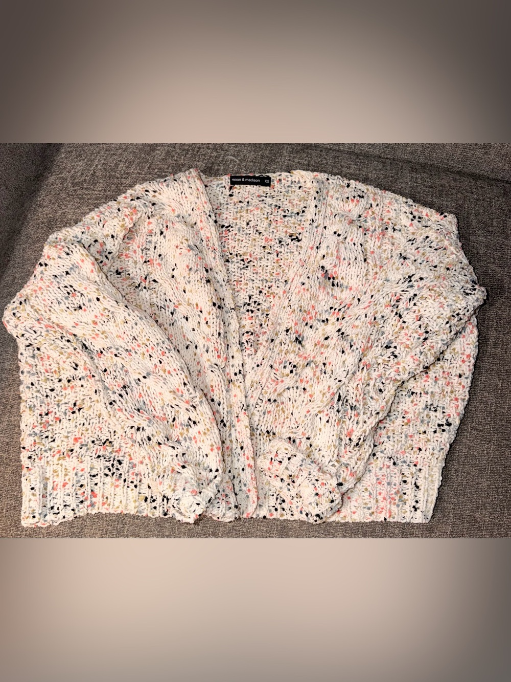 moon & madison Multicolor Knit Cardigan Size XS